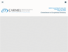 Tablet Screenshot of carmelprofessionaldentistry.com